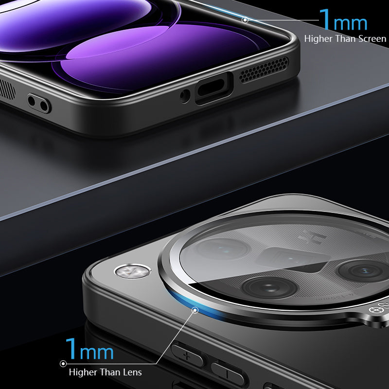 Phone Case for Oppo Find X7 5G PC+TPU Cover with Lens Film Matte Kickstand Cover Phone Case for Oppo Find X7 5G PC+TPU Cover with Lens Film Matte Kickstand Cover
